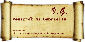 Veszprémi Gabriella névjegykártya